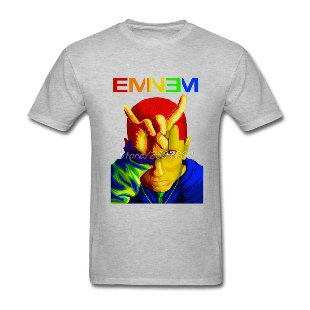 Новый Цвета короля рэпа Эминема футболка классная брендовая одежда из хлопка с