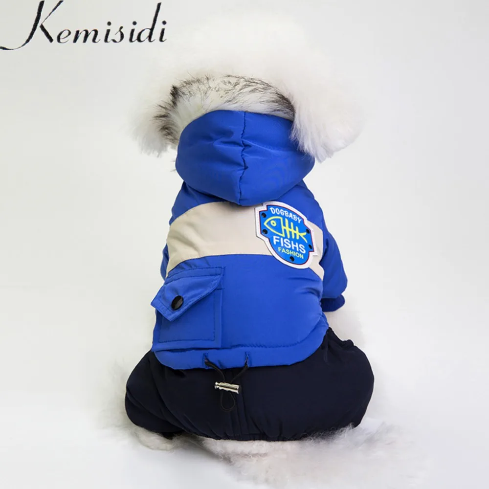 Зимняя одежда для собак KEMISIDI теплый пуховик водонепроницаемая куртка S XXL