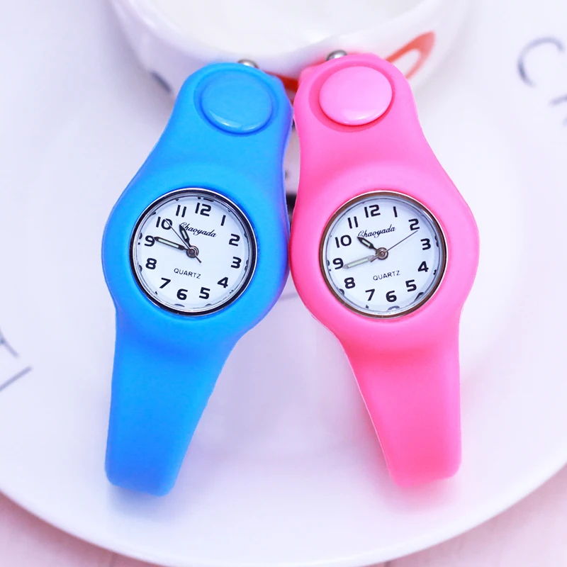 

2018 new students children boys girls quartz luminous hands watches outdoor sports silicone strap electronic hidden clasp clock
