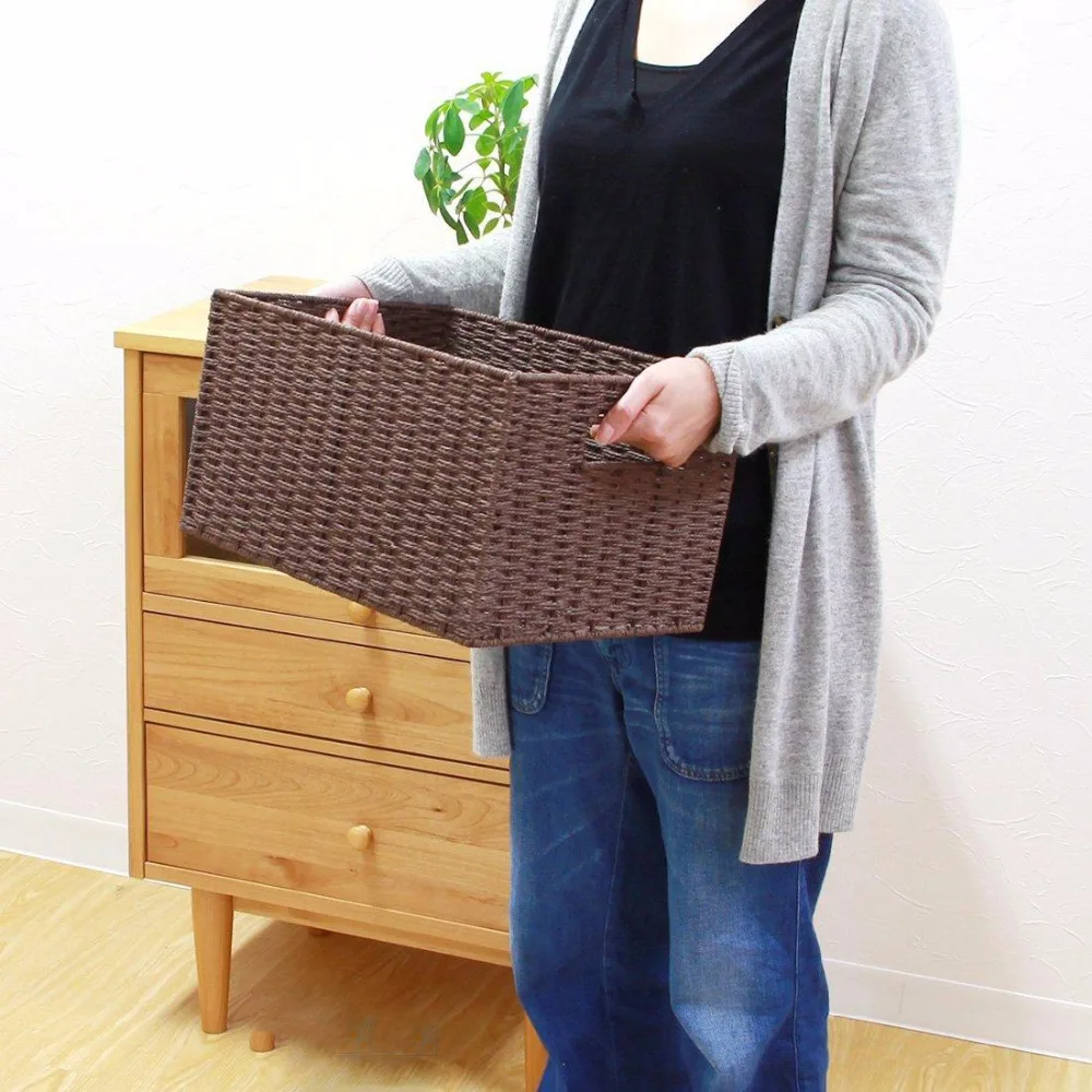 Макаронные изделия и плетеная корзина для хранения японский-Стиль ящик журнала