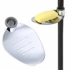 1 шт. современный хромированный держатель мыла для Ванной Душа Держатель мыльницы Лоток подходит 25 мм подъемная рейка Mayitr аксессуары для ванной комнаты