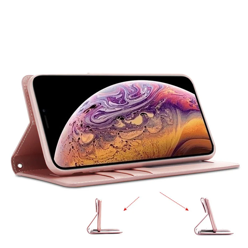 For Apple iphone XS Max Case Original Hanman Leather Wallet Flip Cover for X XR Plus Mobile Phone Bags Coque | Мобильные телефоны и