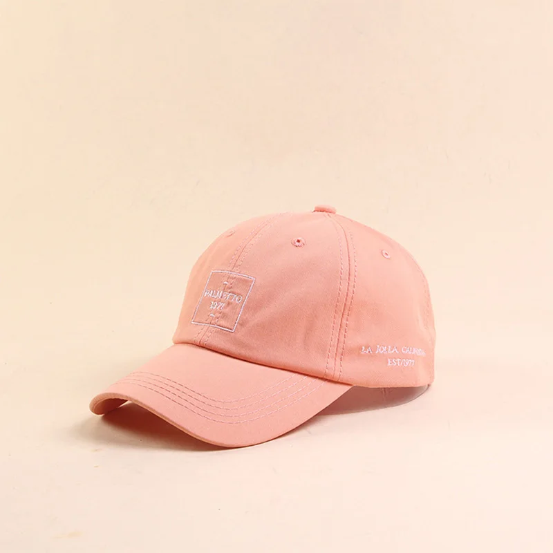 Pink Новинка года; бейсболки для мужчин и женщин; однотонные высококачественные кепки с вышивкой буквами в стиле хип-хоп; Летняя шляпа для папы в молодежном стиле - Цвет: Pink
