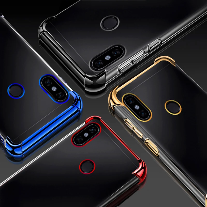 Прозрачный противоударный мягкий чехол с воздушной подушкой для Xiaomi Redmi Note 5