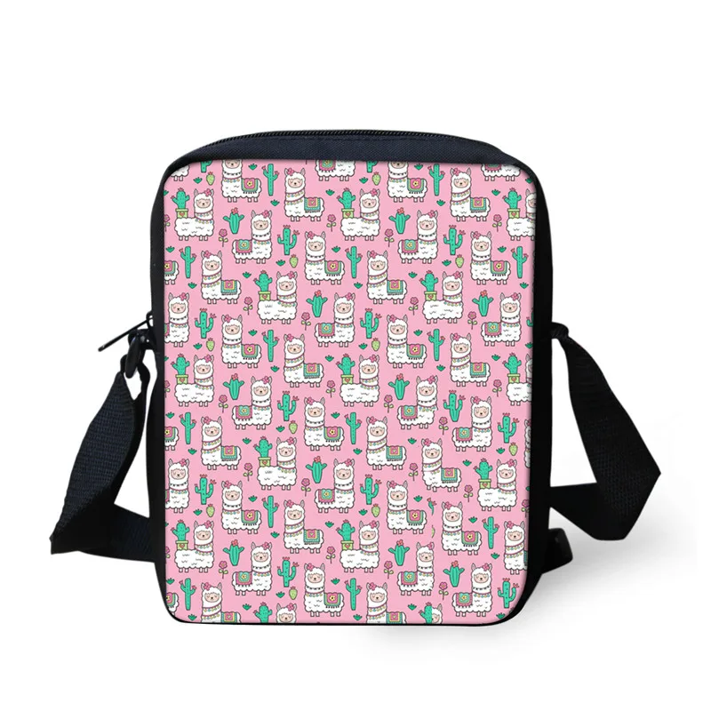 YQ3278E Forudesigns, милое животное, альпака, печать, школьные рюкзаки для девочек, 3 шт./компл., книга, сумки для детей, большая емкость, школьный рюкзак - Цвет: YQ3278E