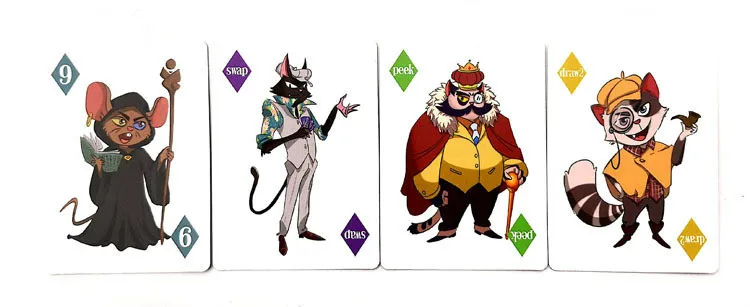 Игровая карточка для кошки Rat A Tat английская версия детские развивающие игрушки
