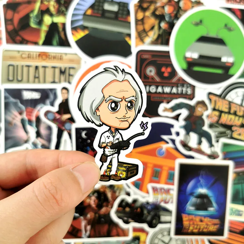 Наклейки Назад в будущее для гитары мотоцикла ноутбука чемодана сноуборда 10/50