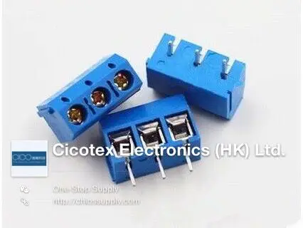 10 шт./лот KF301-3P KF301-5.0-3P KF301 винт 3Pin 5 0 мм прямой штифт PCB блок | Обустройство дома