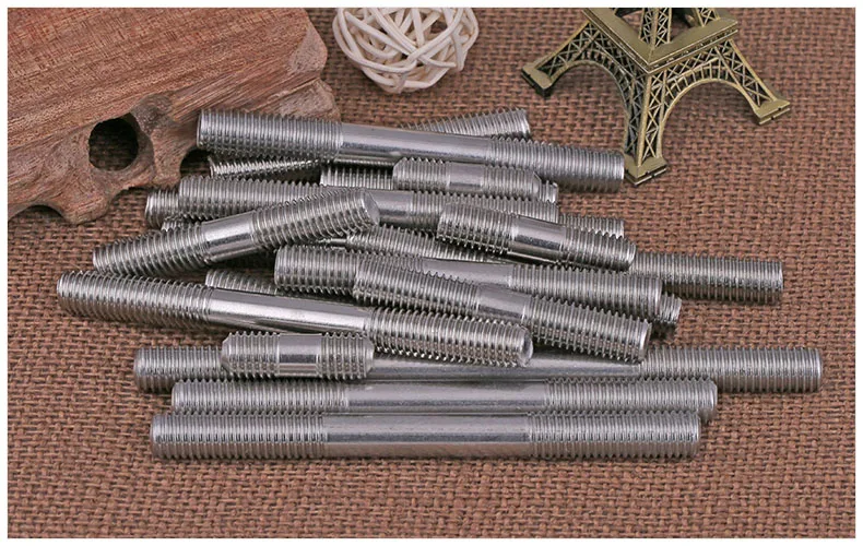 GB901 304 stainless steel screws double-headed screw rods studs M3 M4 M5 M6 Bolts teeth | Обустройство дома