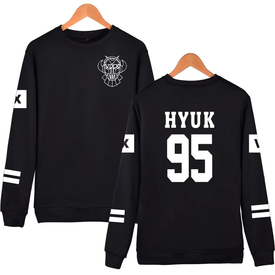 VIXX Kpop свитшот фанаты поддержка имени члена принт Vixx 92 Кен 95 HYUK флисовые толстовки