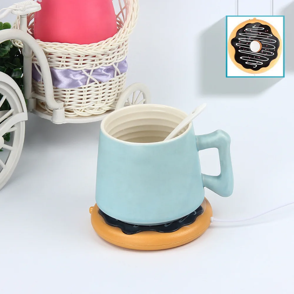 Креативная USB Грелка горячее печенье Кружка грелка Coaster Офис чай кофе напиток
