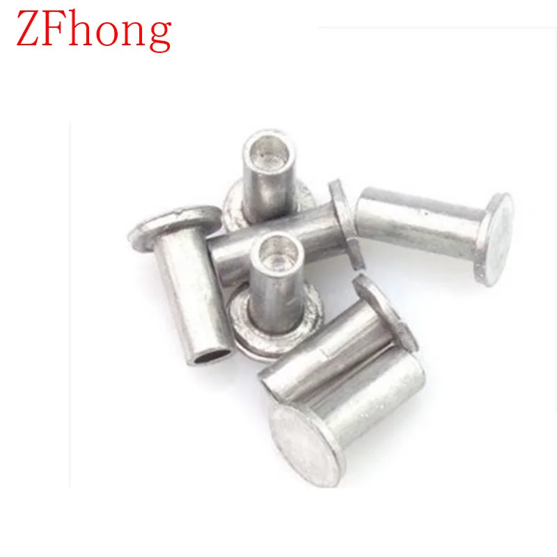 500 шт. полутрубчатые/полуполые алюминиевые заклепки с плоской головкой M3 *