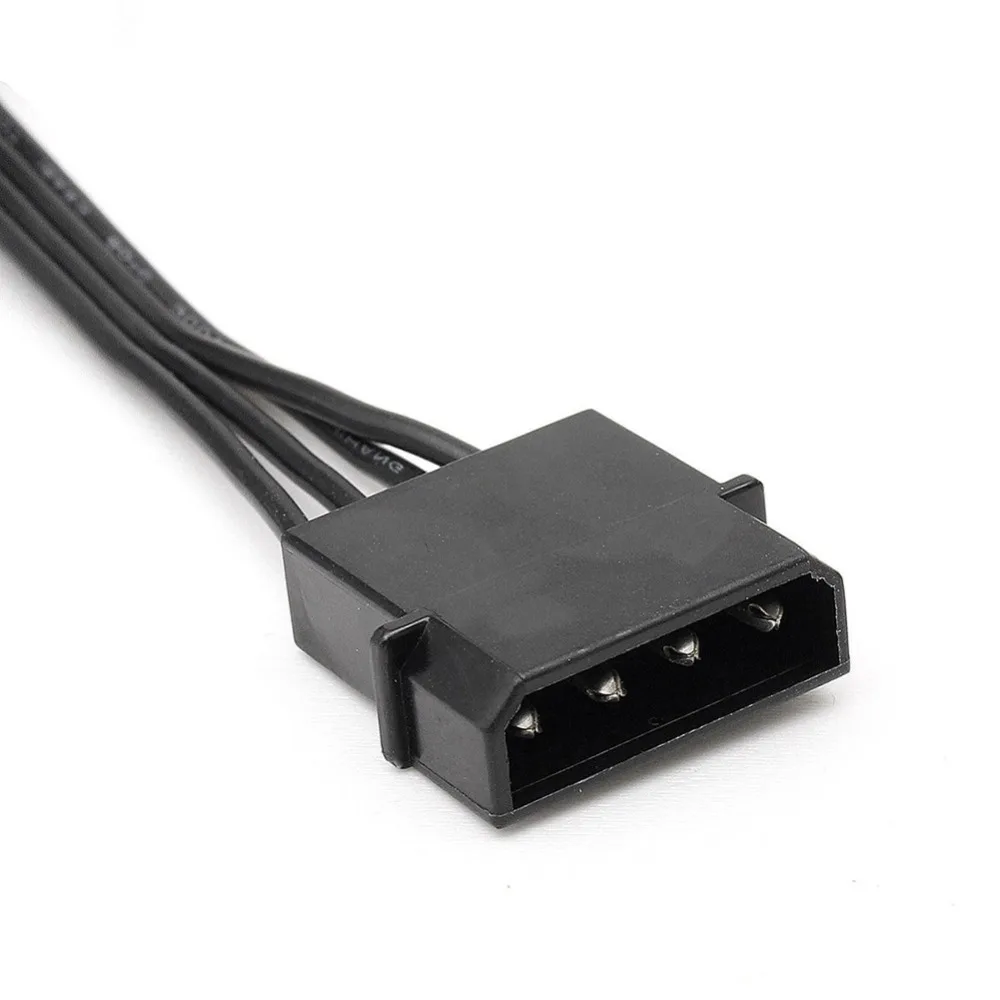 Zeadow 4 Pin Molex Male To 5X15 SATA Female кабель питания адаптер для нескольких HDD | Компьютеры и