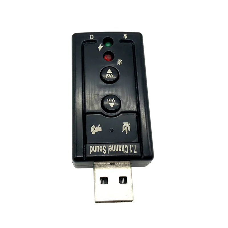 Лидер продаж USB звуковая карта виртуальный 7 1 канальный аудио интерфейс адаптер