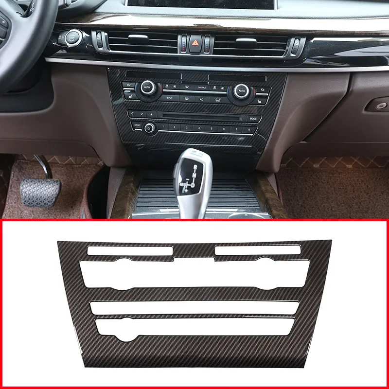 Панель управления громкостью в стиле АБС из углеродного волокна для BMW X5 F15 2014-2018