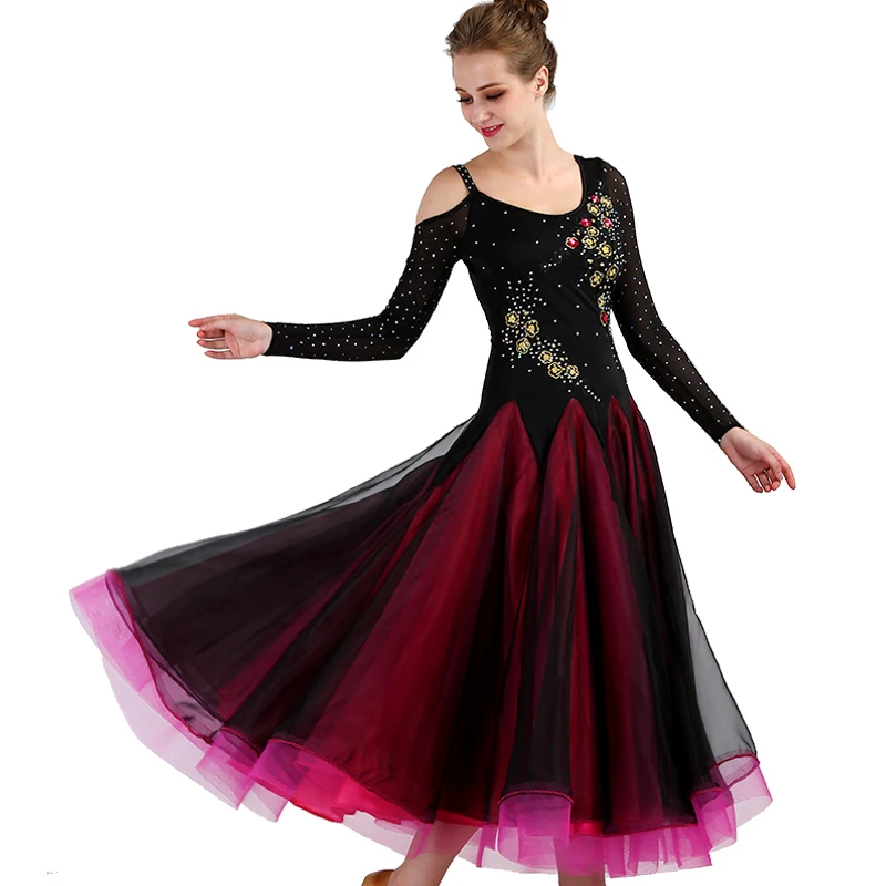 

Ballroom Competition Dance Dresses Women 2021 New High Quality Flamenco Dancing Costume Lady's Elegant Standard Ballroom Dress