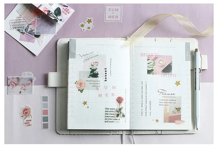 1set/1lot Kawaii Stationery Stickers Fresh Geometry Diary Planner Decorative Mobile Stickers Scrapbooking DIY Craft Stickers