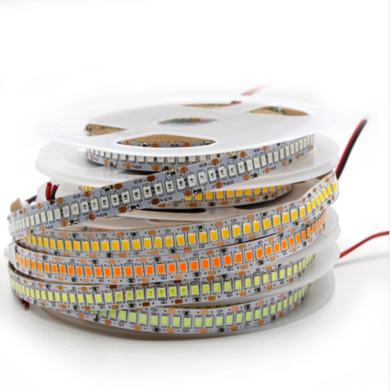 5 м светильник 1200led 12V IP20/IP67 водонепроницаемая 234LED/m гибкая светодиодная лента красный зелёный Синий Оранжевый Световой индикатор