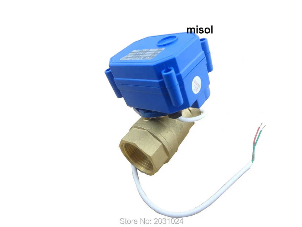 Медный шаровой кран с электроприводом misol / 1 шт. G3/4 &quotDN20 BSP уменьшающий порт