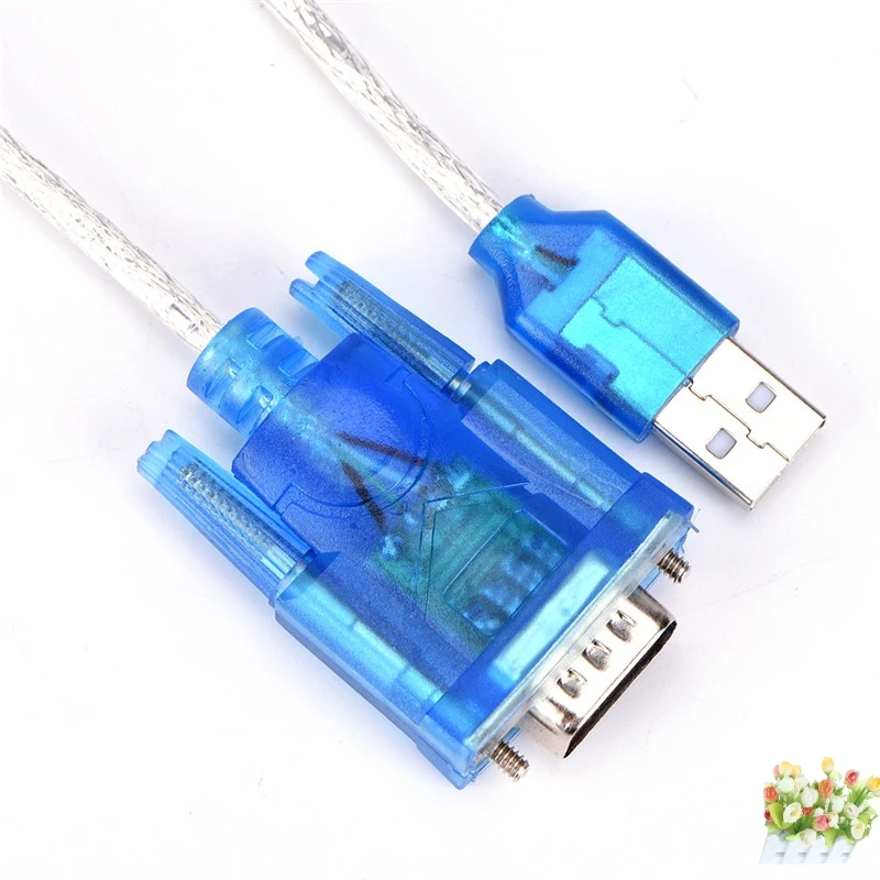 Быстро раскупаемый 1 шт. синий USB к RS232 серийный Порты и разъёмы 9 Pin DB9 кабель Serial COM
