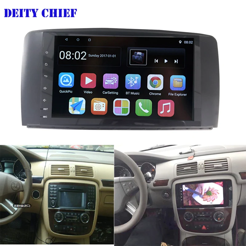 2 DIN 9 &quotandroid автомобильный DVD для Mercedes/Benz R CLASS W251 R280 R300 R320 R350 R500 с gps навигации стерео