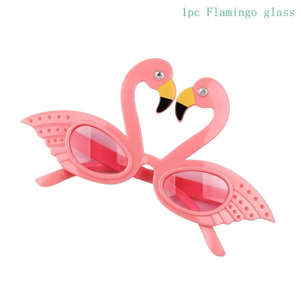 Flamingo galss Гавайи участник Luau Фламинго вечерние декоративный, с рисунком Фламинго ананаса летняя для вечеринки, дня рождения в гавайском стиле Вечерние Свадебный декор тропический Декор - Цвет: Flamingo galss