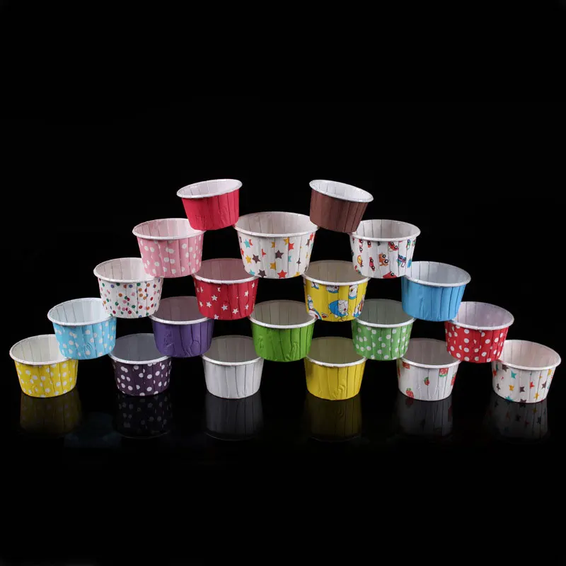 100 шт. Круглые Бумажные Формочки Для Маффинов подложка для торта капкейка форма