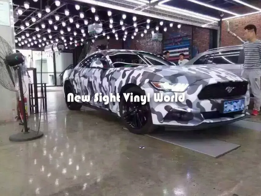 Высококачественная Арктическая камуфляжная пленка виниловая без пузырей для