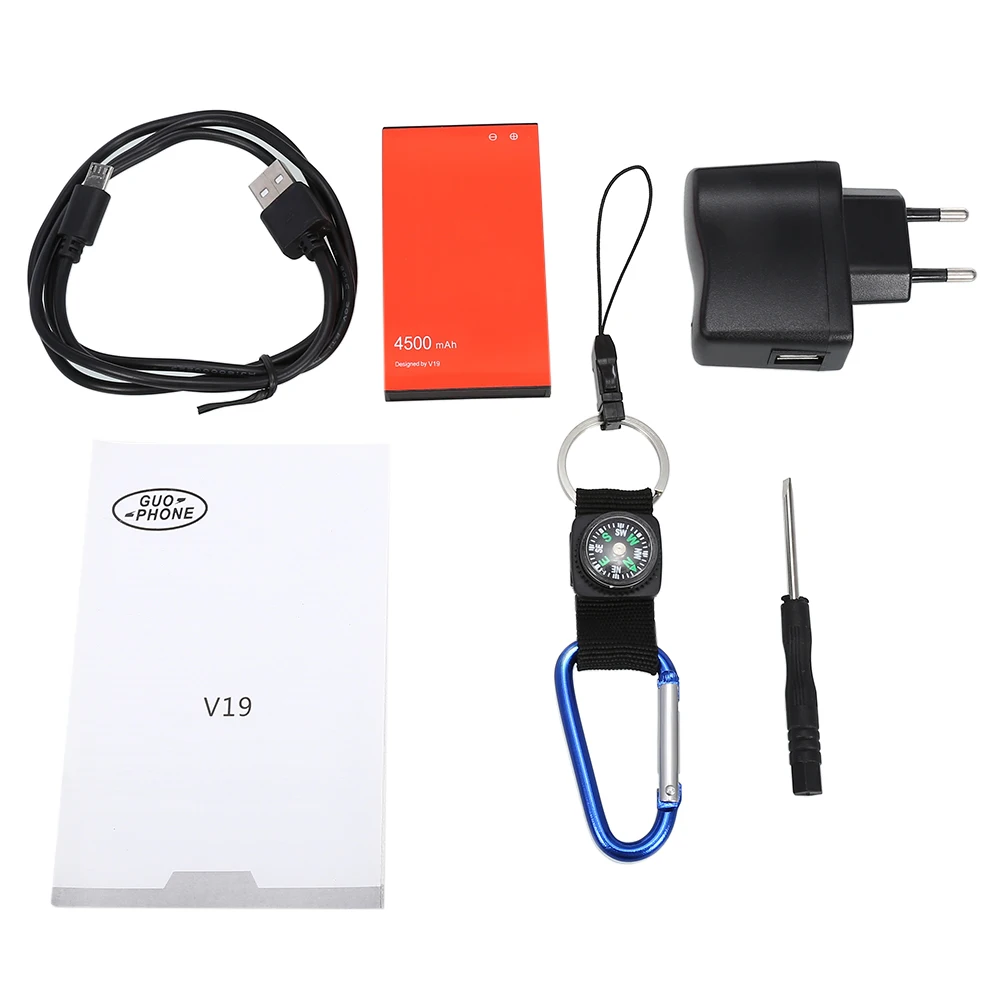 IP68 водонепроницаемый Guophone V19 4.5 ''Android 5.1 3 г смартфон пыли и ударопрочный MTK6580 Quad