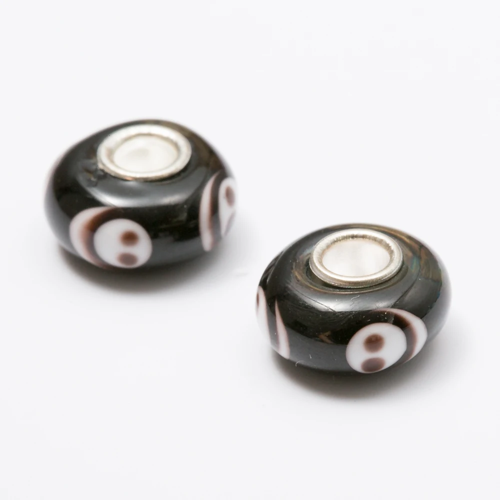 Free shipping 10pcs 8*14 Murano glass beads European charm bead Fit Pandora Charms Bracelets Women Fashion Bead js1454 | Украшения и