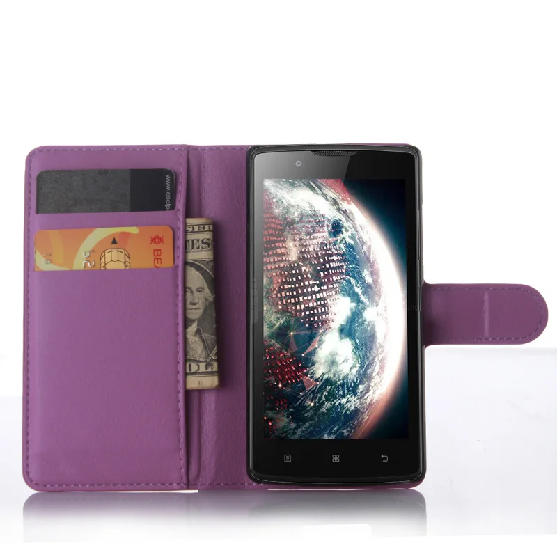 Новый флип бумажник стиль искусственная кожа Cas для Lenovo A2010 чехол с функцией