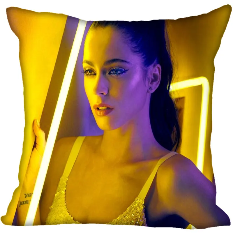 2018 новый пользовательский Tini Stoessel картина 45X45 см мягкие Наволочка Чехол для