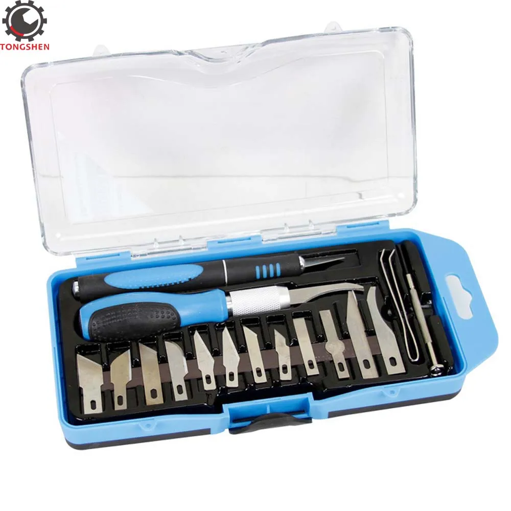 18 шт. нож для хобби Прецизионная ручка ремесленные ножи художественная утилита