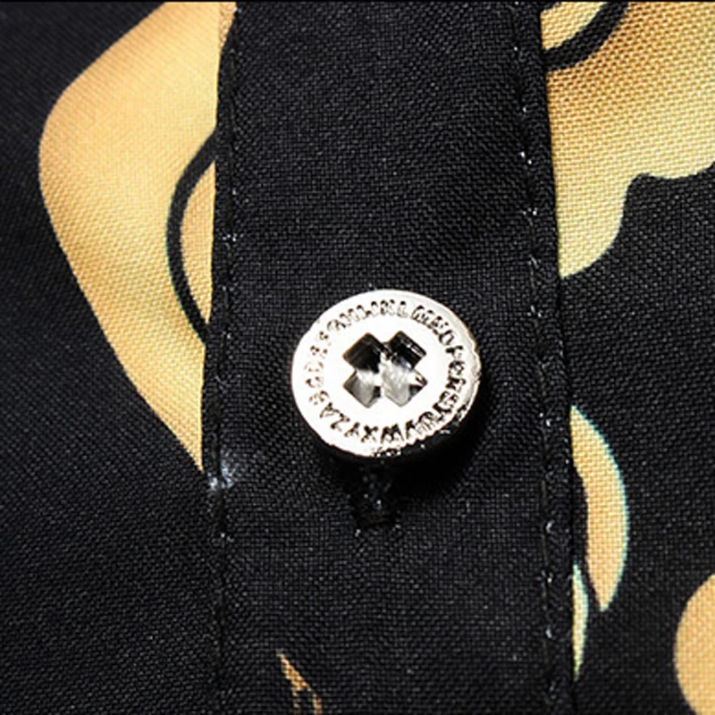 Размера плюс Мужская рубашка с длинным рукавом для отдыха Высококачественная