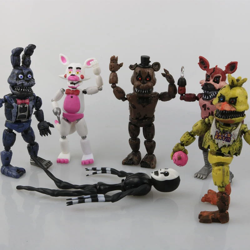 Tronzo, 14,5-17 см, 6 шт./лот, ПВХ, Five Nights At Freddy, фигурка, игрушки, деформируемая модель FNAF, игрушка, коллекционный подарок для мальчика