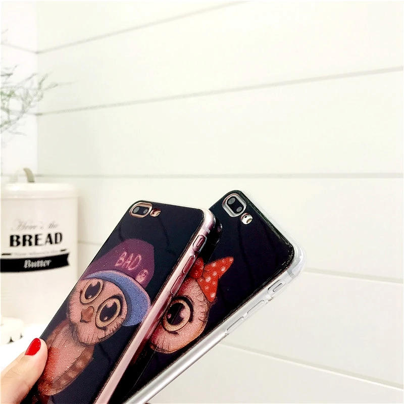 For Xiaomi Redmi Note 4 Case Cute Lovers Owl Fashion Glitter Shining Soft TPU Silicone Cover Phone |
