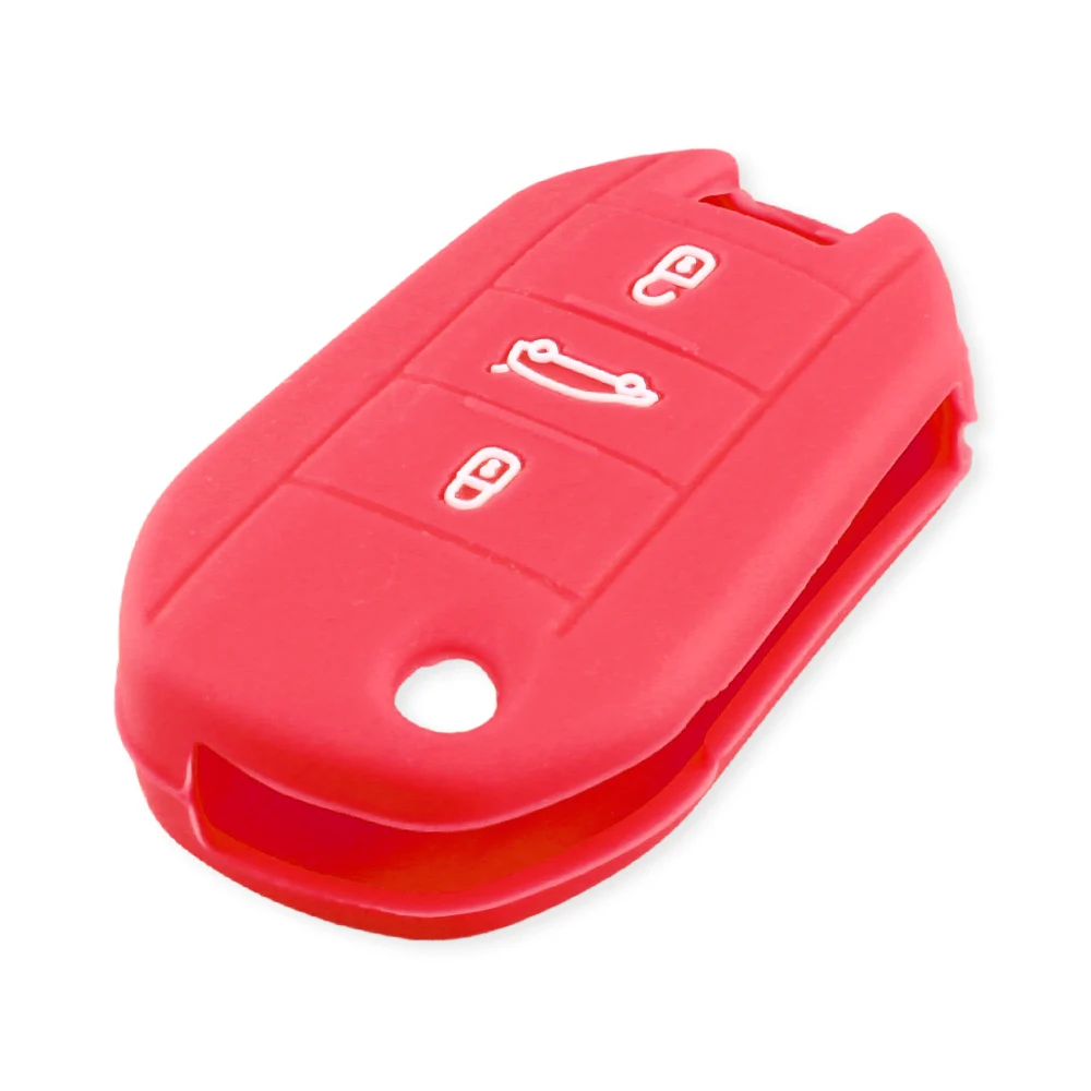 Силиконовый чехол-книжка для автомобильного ключа KEYYOU 3 BT Citroen C4 CACTUS C5 C3 C4L Peugeot 508 301