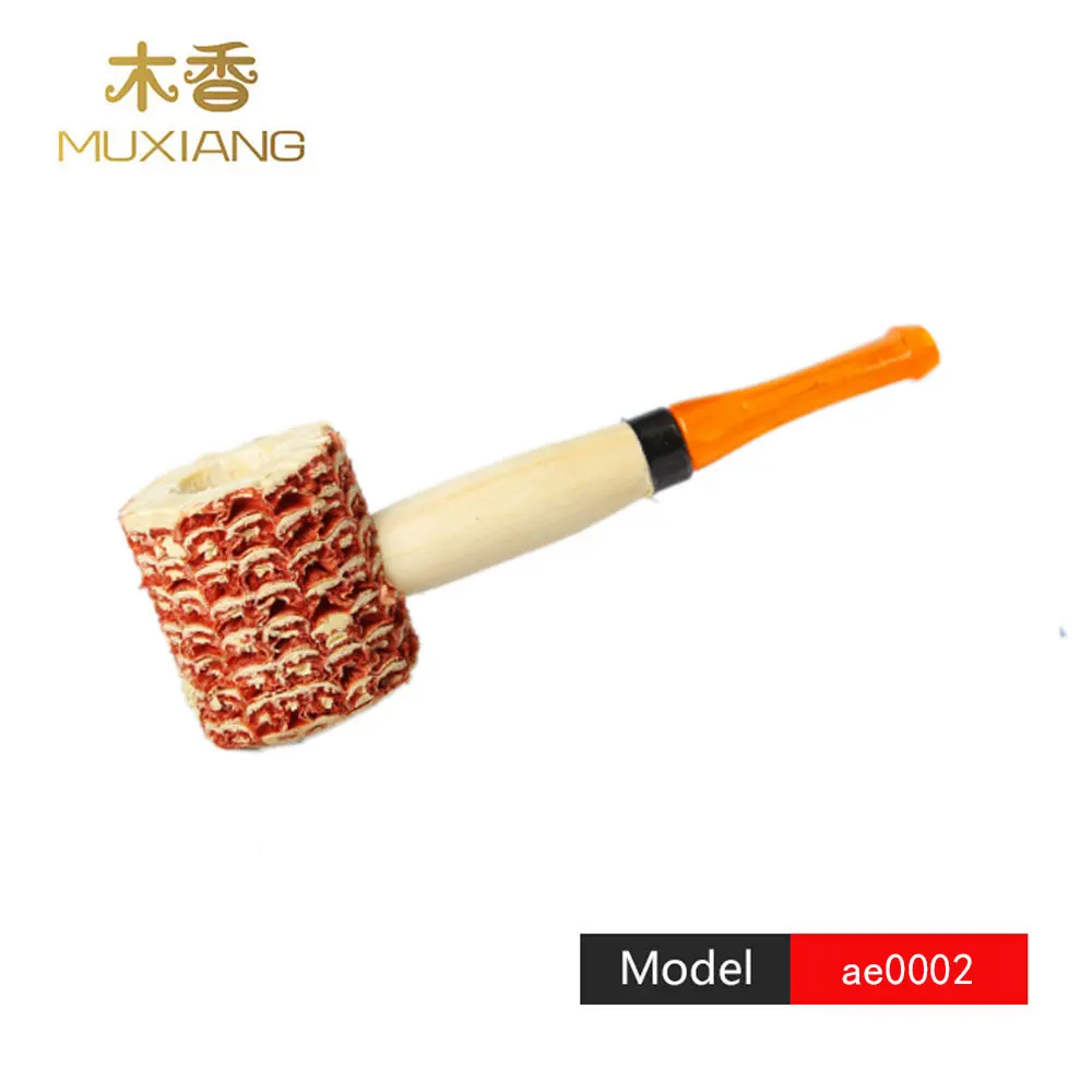 

Macarthur Class Style 5 Pcs Small Size Corn Cob Tobacco Pipe Plastic Mouthpiece Wooden Stem Gourd Straight Smoking Pipe ae0002