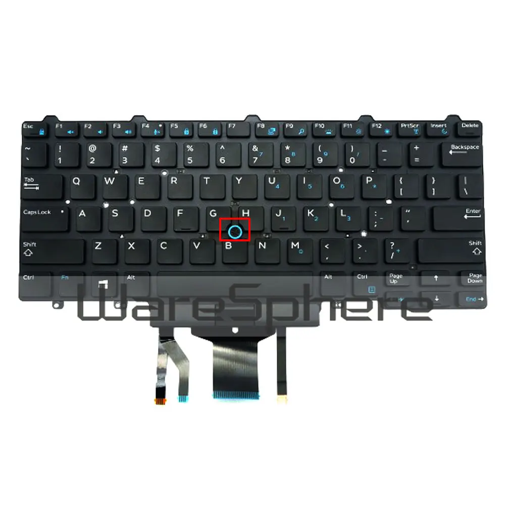 Оригинальная клавиатура с подсветкой для ноутбука Dell Latitude E5450 E7450 E7470 E5470 D19TR 0D19TR
