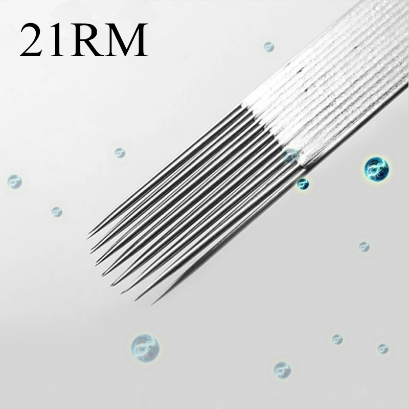 

Box Of 30pcs Disposable Sterilized 21RM Tattoo Needles (21 Curved Magnum) Wholesale Supply