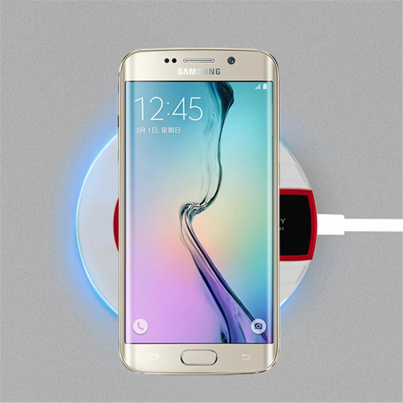 Кристальное Беспроводное зарядное устройство Qi для iphone 8 Plus X XS Max XR samsung Galaxy S6 S7 Edge S8 S9 Plus Note8 Note9 Беспроводная зарядная подставка
