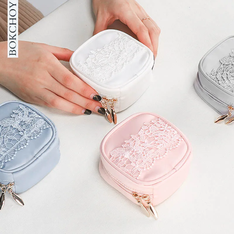Travel Jewelry Organizer Women Make Up Case Ring Earrings Bracelet Carry Bag BOKCHOY 2018 NEW ARRIVE | Багаж и сумки