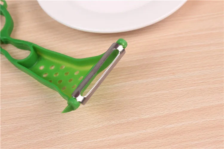 Двухголовый Многофункциональный Овощечистка из нержавеющей стали скребок