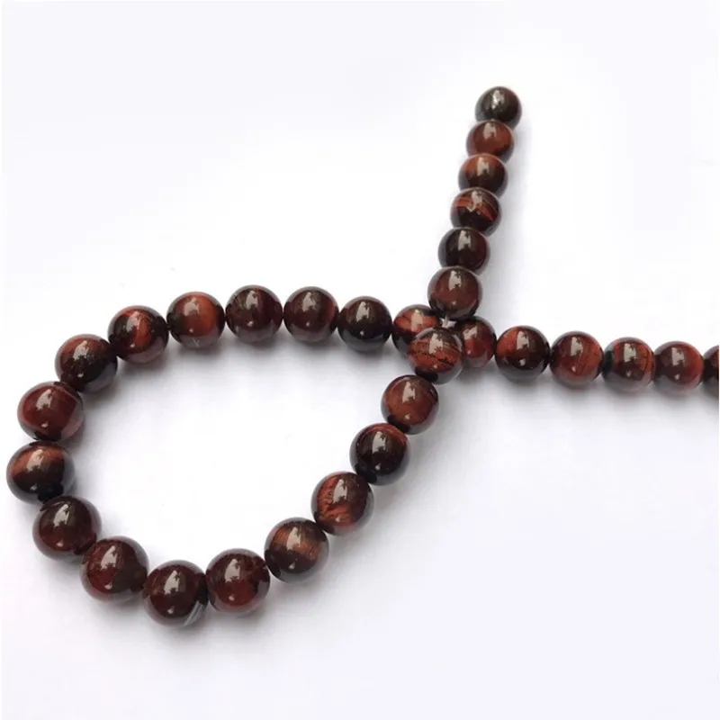 

4 6 8 10 12mm Natural Tiger Eye Stone Beads Loose Beads Round Energy Stone Healing Power For DIY Jewelry Making HK031