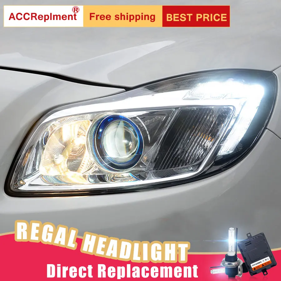 2 шт. светодиодный ные фары для Buick Regal 2009 2013 Автомобильные ангельские глазки