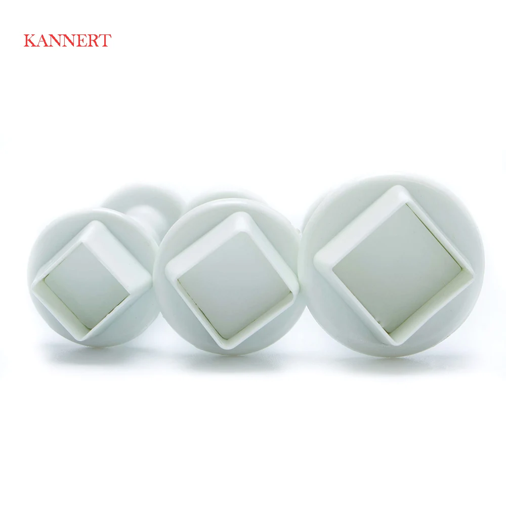 KANNERT 3 шт./лот квадратный Форма Cookie резак формы помадные бисквит Кондитерская мусс