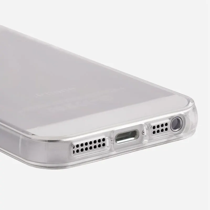 100 шт./лот ТПУ чехол Мягкий силиконовый 4.0 &quotдюймов для iPhone SE ясно Цвет | Мобильные