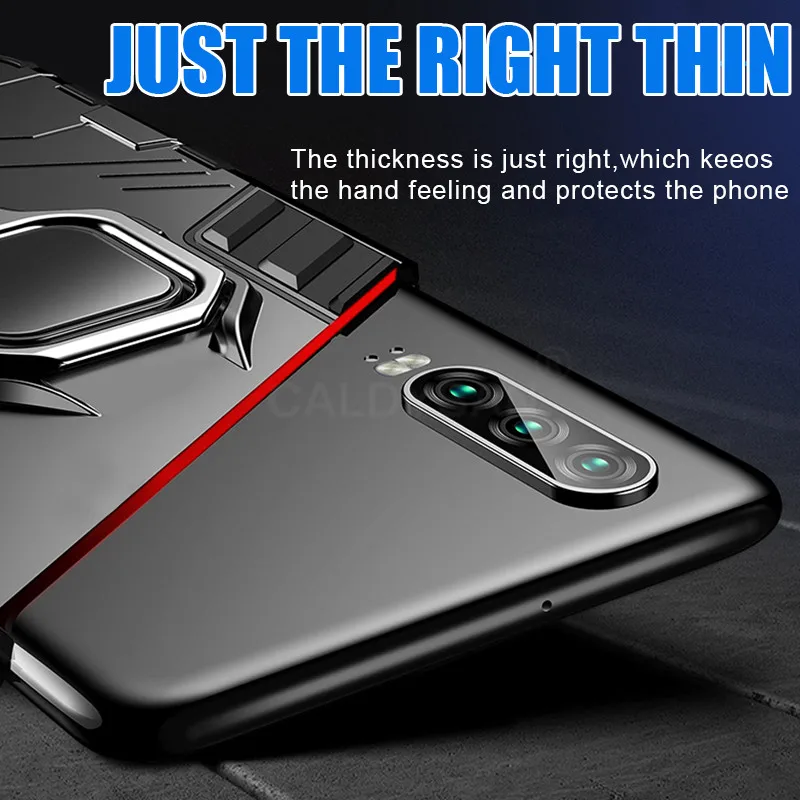 Роскошный автомобильный держатель кольцевой чехол для Huawei P30 P20 Lite Honor 8x Max