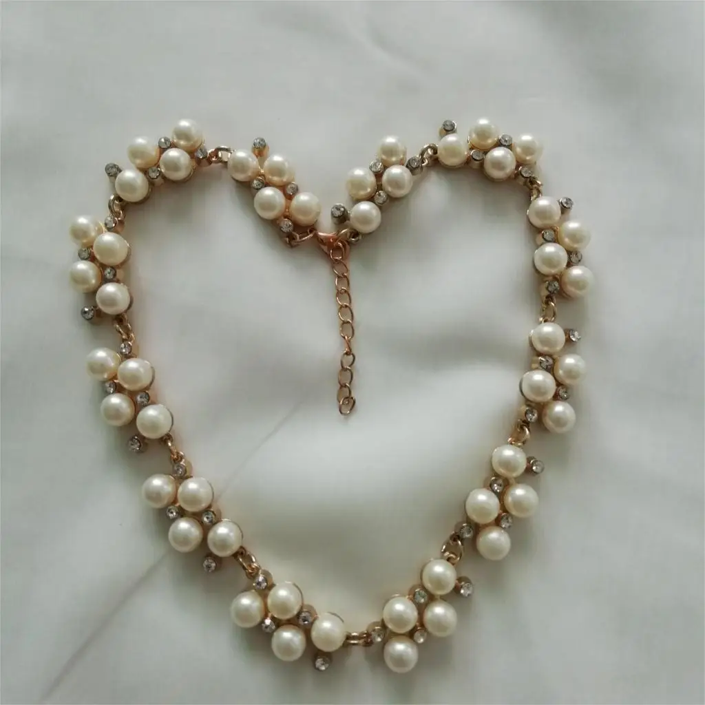 Настоящее фото 2019 золотое ожерелье Жемчужное женское эффектное Бохо женские