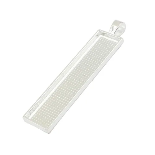 Fit 10x50mm Rectangular cabochons Pendant Tray Cameo/Glass/Cabochon Frame bezel Settings For DIY Making 5pcs/lot (K02943) | Украшения и